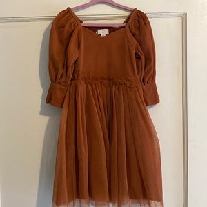 NWOT Ivy City Co toddler dress size 2T beautiful fall color tulle skirt